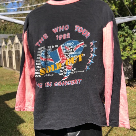 Vintage Who 1982 World Tour concert tshirt Rare! - Picture 3 of 6